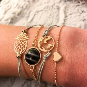 Gold Bracelet Stack